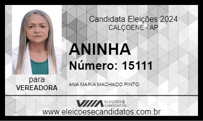 Candidato ANINHA 2024 - CALÇOENE - Eleições