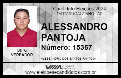 Candidato ALESSANDRO PANTOJA 2024 - TARTARUGALZINHO - Eleições