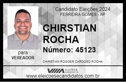 Candidato CHIRSTIAN ROCHA 2024 - FERREIRA GOMES - Eleições