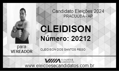 Candidato CLEIDISON 2024 - PRACUÚBA - Eleições