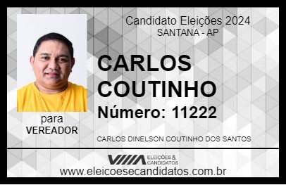 Candidato CARLOS COUTINHO 2024 - SANTANA - Eleições