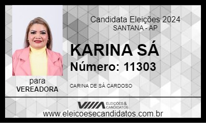 Candidato KARINA SÁ 2024 - SANTANA - Eleições