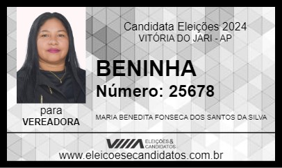 Candidato BENINHA 2024 - VITÓRIA DO JARI - Eleições