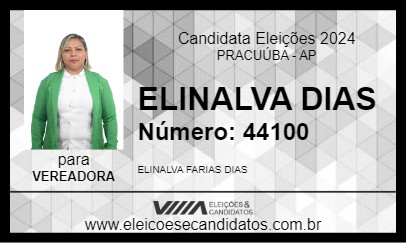 Candidato ELINALVA DIAS 2024 - PRACUÚBA - Eleições