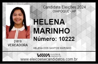 Candidato HELENA MARINHO 2024 - OIAPOQUE - Eleições