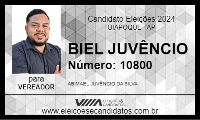 Candidato BIEL JUVÊNCIO 2024 - OIAPOQUE - Eleições