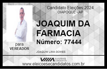 Candidato JOAQUIM DA FARMACIA 2024 - OIAPOQUE - Eleições