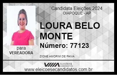 Candidato LOURA BELO MONTE 2024 - OIAPOQUE - Eleições