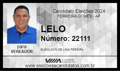 Candidato LELO 2024 - FERREIRA GOMES - Eleições