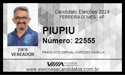 Candidato PIUPIU 2024 - FERREIRA GOMES - Eleições