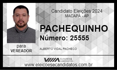 Candidato PACHEQUINHO 2024 - MACAPÁ - Eleições