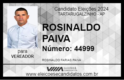 Candidato ROSINALDO PAIVA 2024 - TARTARUGALZINHO - Eleições