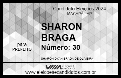 Candidato SHARON BRAGA 2024 - MACAPÁ - Eleições