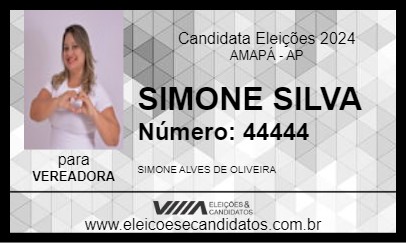 Candidato SIMONE SILVA 2024 - AMAPÁ - Eleições