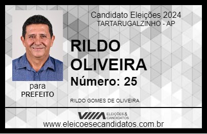 Candidato RILDO OLIVEIRA 2024 - TARTARUGALZINHO - Eleições