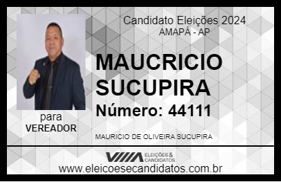 Candidato MAURICIO SUCUPIRA 2024 - AMAPÁ - Eleições