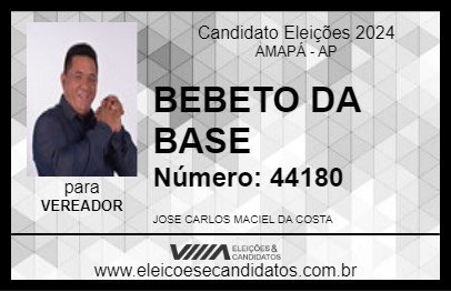 Candidato BEBETO DA BASE 2024 - AMAPÁ - Eleições