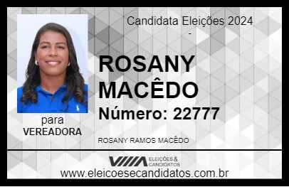 Candidato ROSANY MACÊDO 2024 - CALÇOENE - Eleições