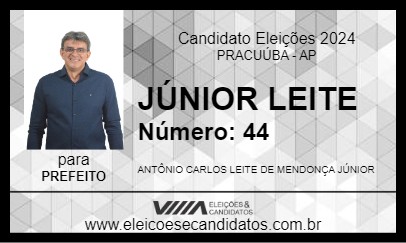 Candidato JÚNIOR LEITE 2024 - PRACUÚBA - Eleições