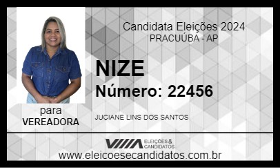 Candidato NIZE 2024 - PRACUÚBA - Eleições