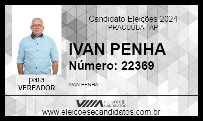 Candidato IVAN PENHA 2024 - PRACUÚBA - Eleições