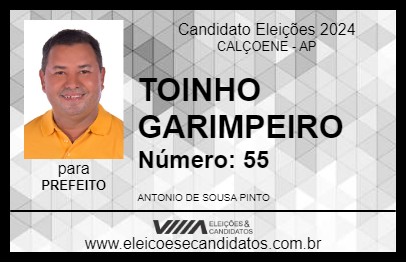 Candidato TOINHO GARIMPEIRO 2024 - CALÇOENE - Eleições