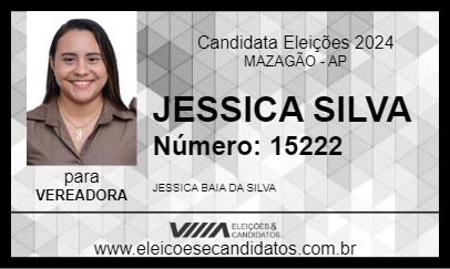 Candidato JESSICA SILVA 2024 - MAZAGÃO - Eleições