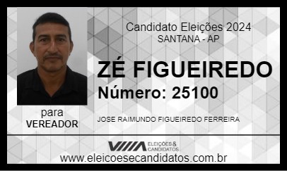 Candidato ZÉ FIGUEIREDO 2024 - SANTANA - Eleições