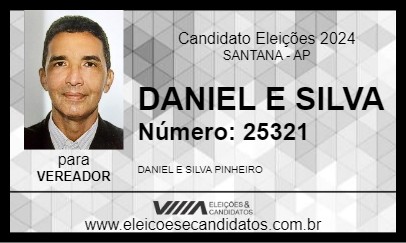 Candidato DANIEL E SILVA 2024 - SANTANA - Eleições