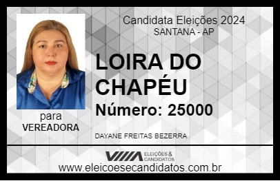 Candidato LOIRA DO CHAPÉU 2024 - SANTANA - Eleições