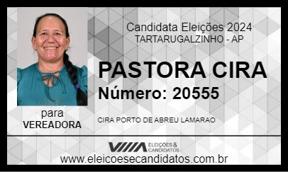 Candidato PASTORA CIRA 2024 - TARTARUGALZINHO - Eleições