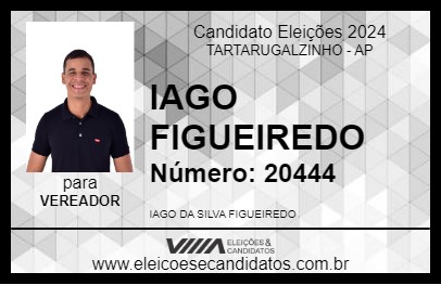 Candidato IAGO FIGUEIREDO 2024 - TARTARUGALZINHO - Eleições