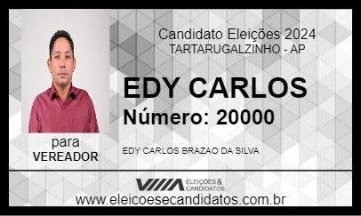 Candidato EDY CARLOS 2024 - TARTARUGALZINHO - Eleições