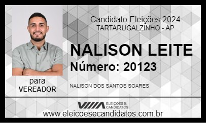 Candidato NALISON LEITE 2024 - TARTARUGALZINHO - Eleições