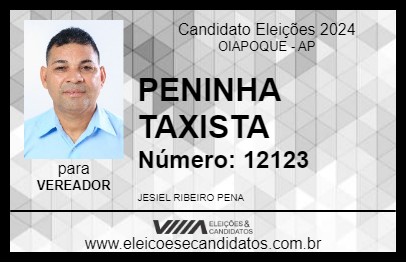 Candidato PENINHA TAXISTA 2024 - OIAPOQUE - Eleições