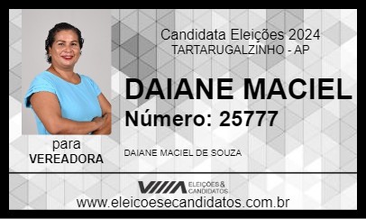 Candidato DAIANE MACIEL 2024 - TARTARUGALZINHO - Eleições