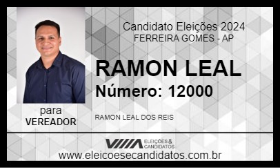 Candidato RAMON LEAL 2024 - FERREIRA GOMES - Eleições