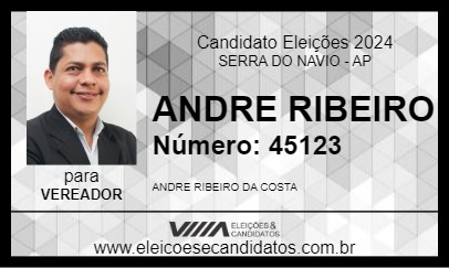 Candidato ANDRE RIBEIRO 2024 - SERRA DO NAVIO - Eleições