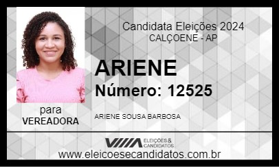 Candidato ARIENE 2024 - CALÇOENE - Eleições