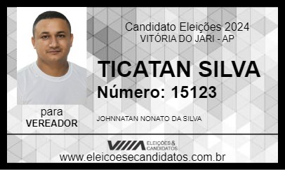 Candidato TICATAN SILVA 2024 - VITÓRIA DO JARI - Eleições