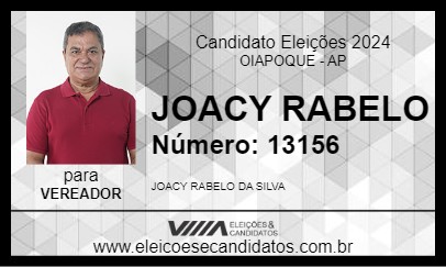 Candidato JOACY RABELO 2024 - OIAPOQUE - Eleições