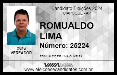 Candidato ROMUALDO LIMA 2024 - OIAPOQUE - Eleições