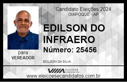 Candidato EDILSON DO INFRAERO 2024 - OIAPOQUE - Eleições