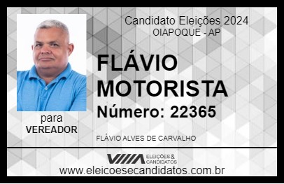 Candidato FLÁVIO MOTORISTA 2024 - OIAPOQUE - Eleições