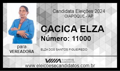 Candidato CACICA ELZA 2024 - OIAPOQUE - Eleições