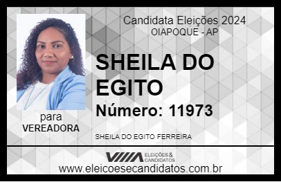 Candidato SHEILA DO EGITO 2024 - OIAPOQUE - Eleições