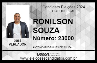 Candidato RONILSON SOUZA 2024 - OIAPOQUE - Eleições