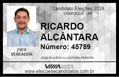 Candidato RICARDO ALCÂNTARA 2024 - OIAPOQUE - Eleições