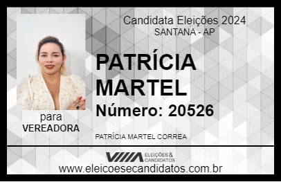 Candidato PATRÍCIA MARTEL 2024 - SANTANA - Eleições