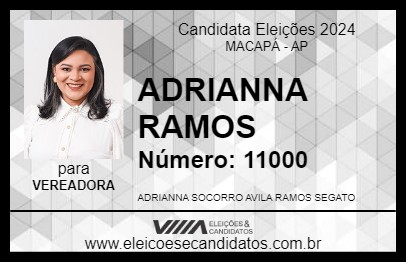 Candidato ADRIANNA RAMOS 2024 - MACAPÁ - Eleições